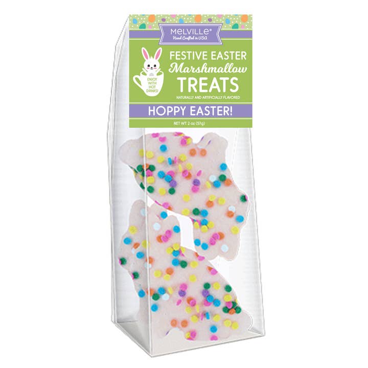 Garnitures de guimauve lapin confetti pastel pour la vente par Melville Candy Company