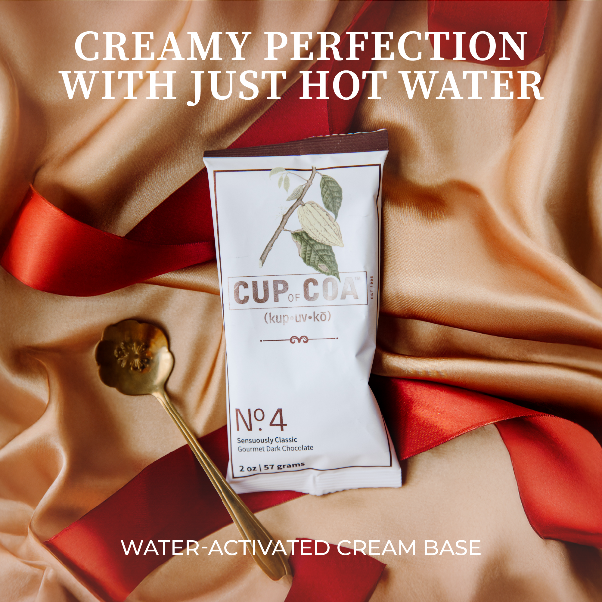 Cup of Coa Inc. - Wholesale Hot Cocoa Mix/Kit - Case of 48 Single Serves | No. 4 Sensuously Dark1