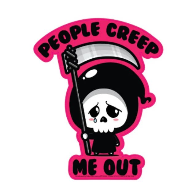 People creep me out Diecut Sticker for wholesale by Kalan