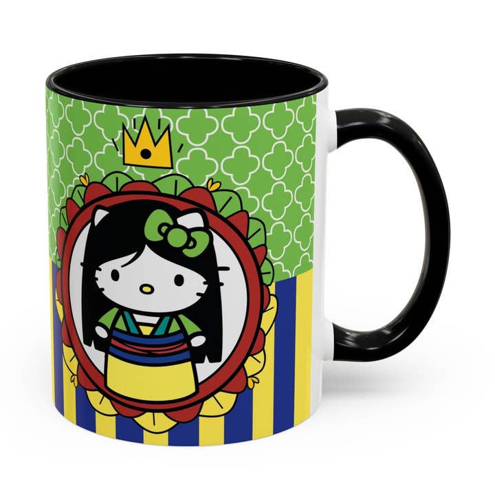 Cute Princess Kitty Mug | Accent Coffee Mug for wholesale by Le Paperie Co