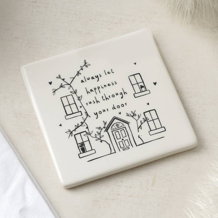 Skicka med kärlek ”Låt alltid lycka...” Glasunderlägg för wholesale av CGB Giftware