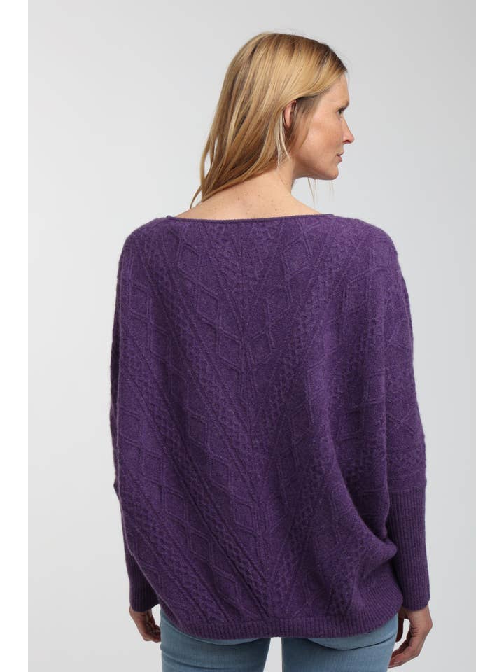 QUINN - Wholesale Knit Sweater - Women's - Cashmere Kendall Oversized Sweater3