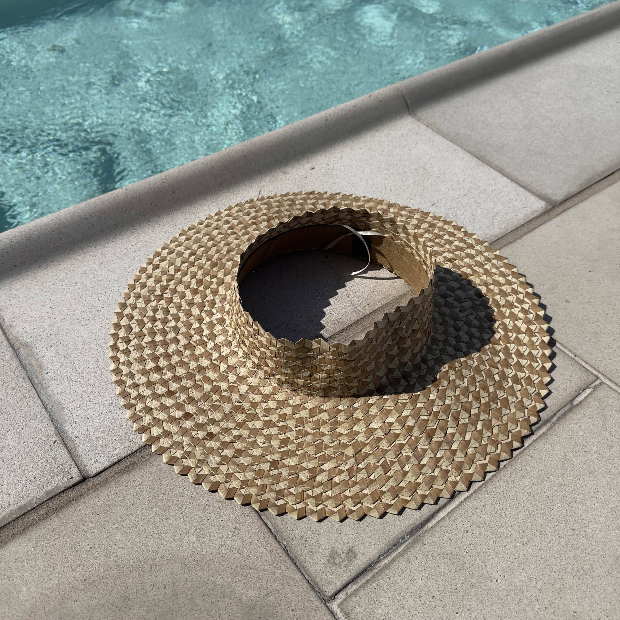 Queens INC - Wholesale Straw Hat - Women's - 🌞 Sol Halo Crownless Palm Leaf Sun Hat1