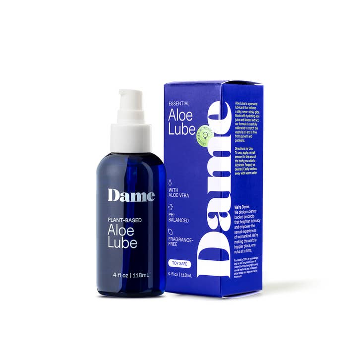 Aloe Lube 4oz | Natural pH-Balanced Personal Lubricant for wholesale by Dame Products
