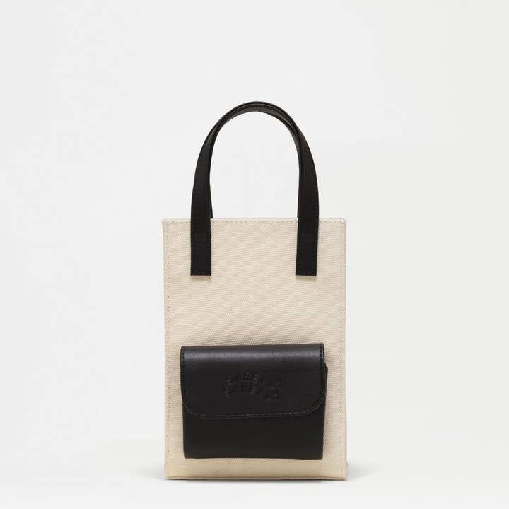 SARELLY SARELLY - Wholesale Tote Bag - Women's - Mini Cargo Tote - Cactus Leather & Canvas