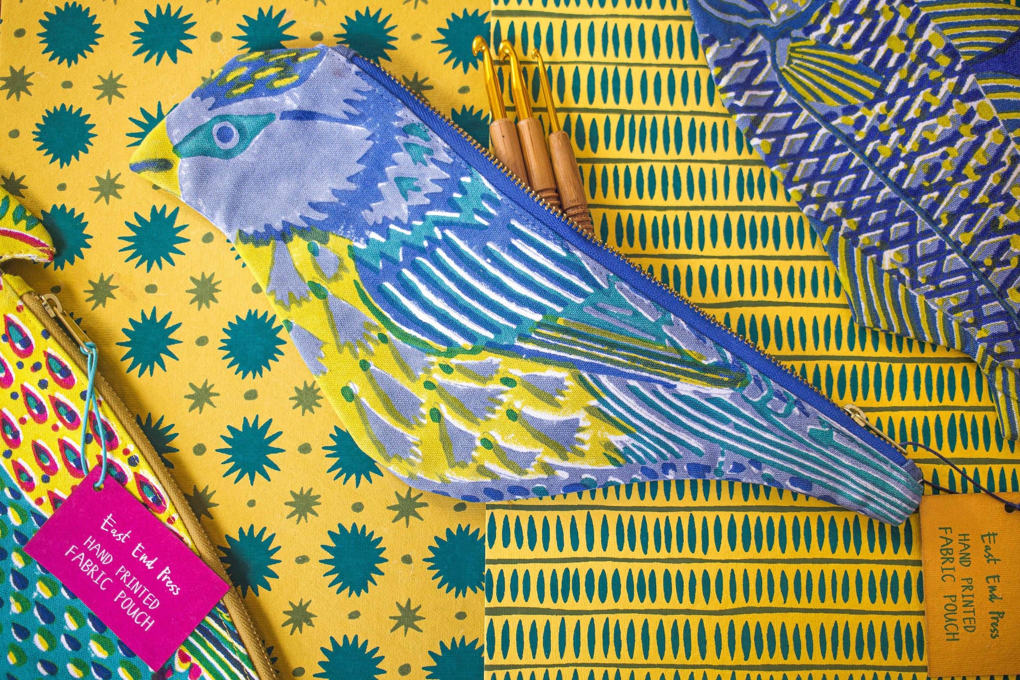 East End Press - Wholesale Pencil Case/Pouch - UK/EU: Blue Tit Fabric Case7