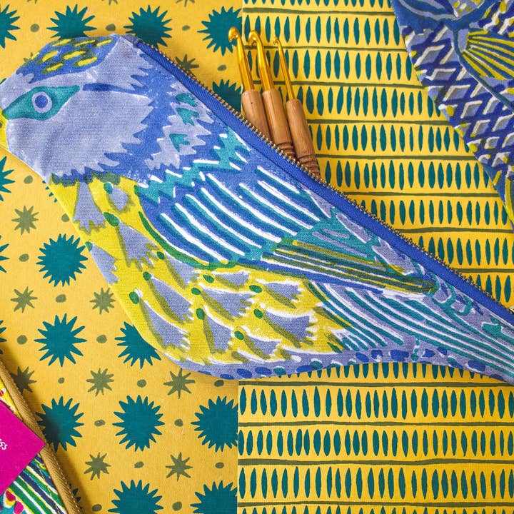 East End Press - Wholesale Pencil Case/Pouch - UK/EU: Blue Tit Fabric Case7