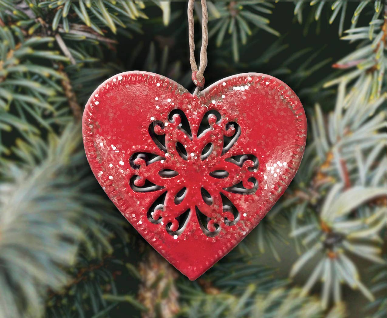 Sunset Vista Designs - Wholesale Ornament - Red Heart Ornament