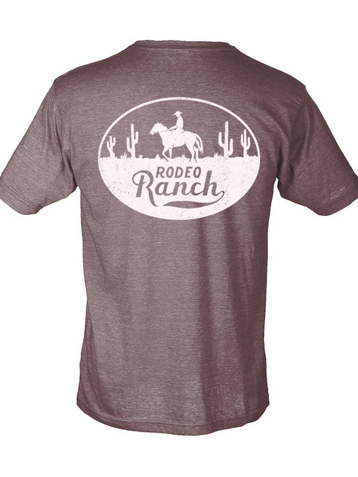 Rodeo Ranch Lone Cowboy Short Sleeve Shirt - Heather Brown for wholesale by Rodeo Ranch