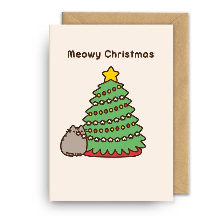 Weihnachtskarte - Pusheen - Weihnachtsbaum für den Großhandel von Hype Associates Ltd