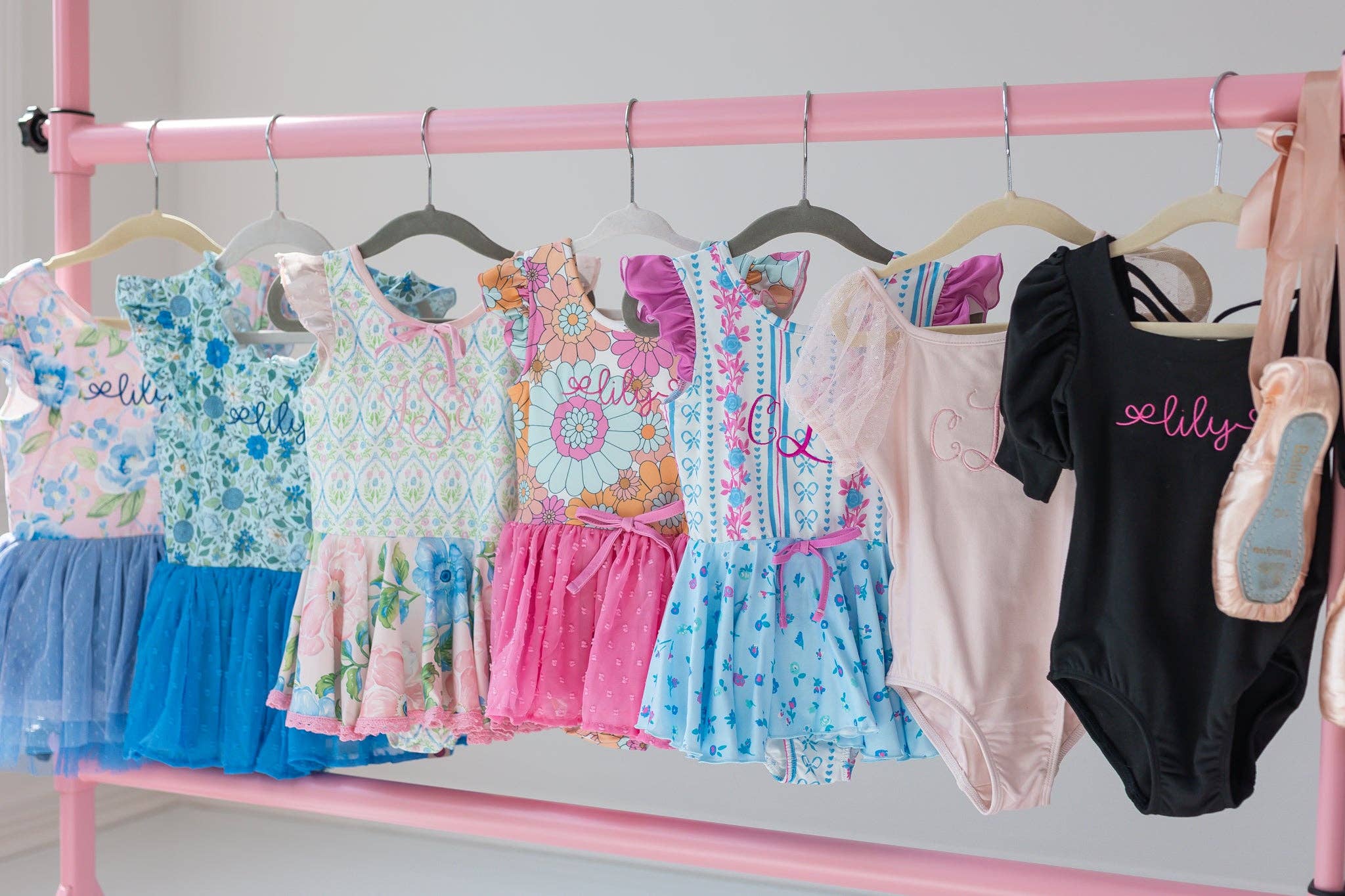 Cheeky Plum - Wholesale Leotard - Kids - Mesh Long Sleeve Leotard - Pink Bliss16