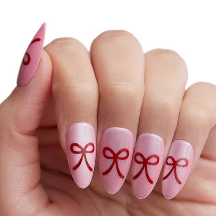 PaintLab Coquette Bow Press-On Nails for wholesale by PaintLab