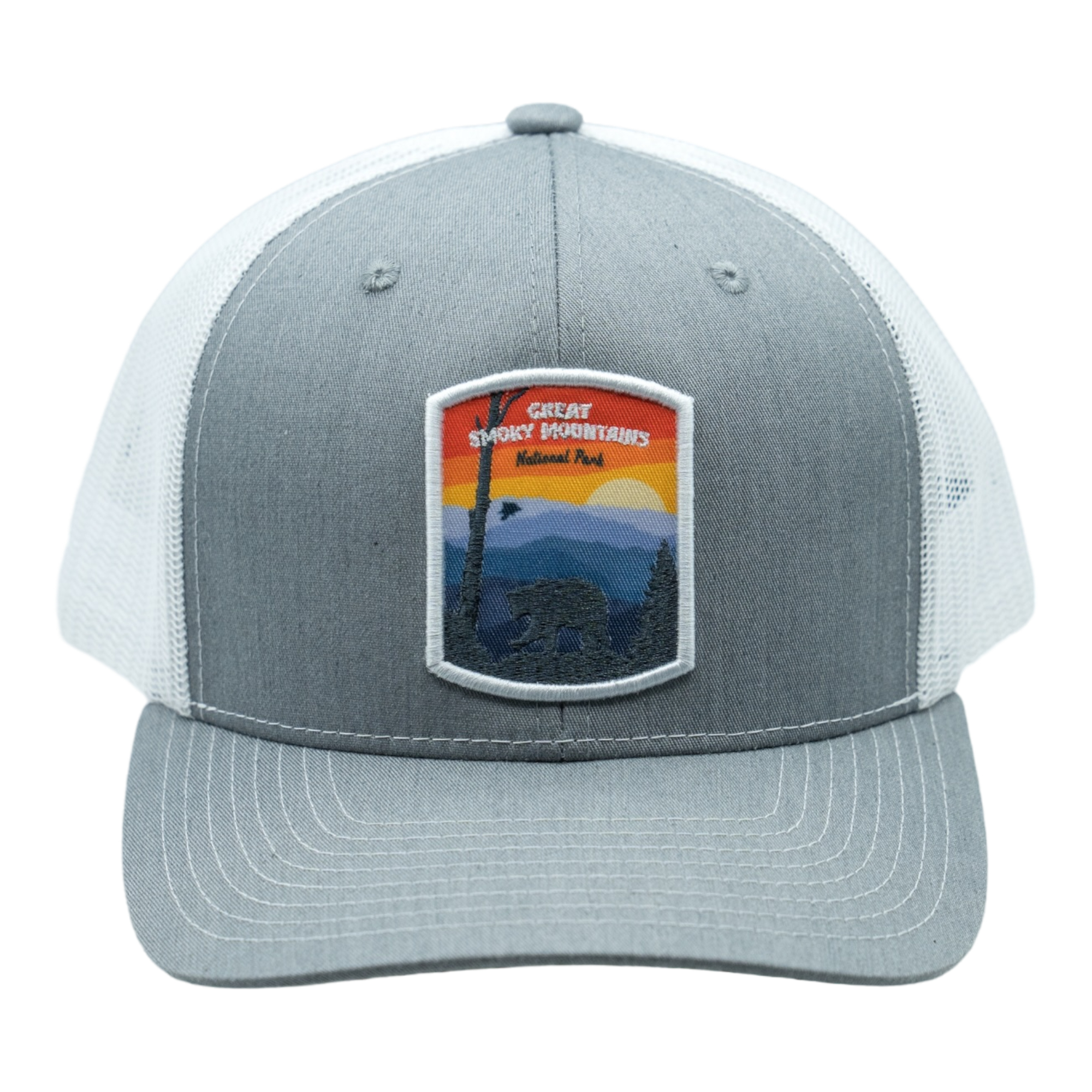 Nebiva - Wholesale Trucker Hat - Unisex - Great Smoky Mountains Trucker Hat (Heather Grey)1