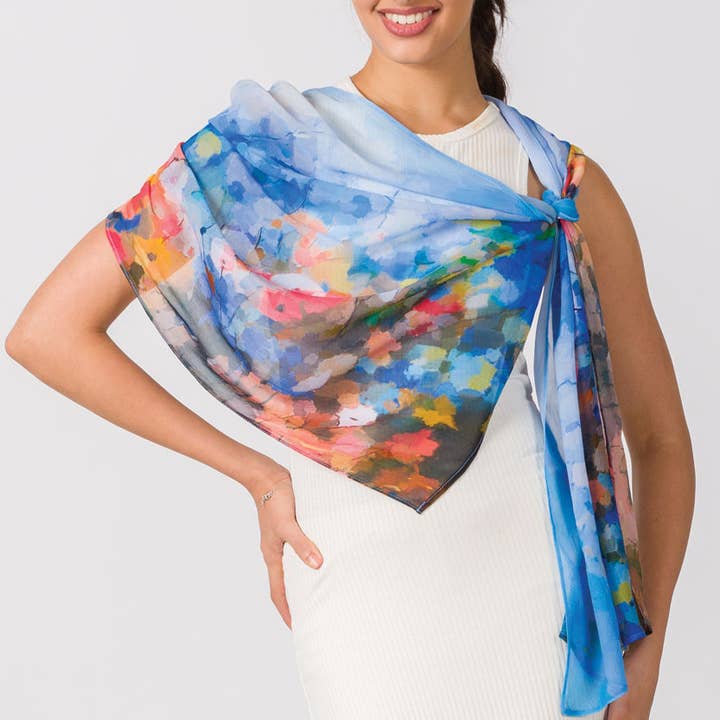 Sevya Handmade - Vente Écharpe – femme - Écharpe Vandana Cupro5