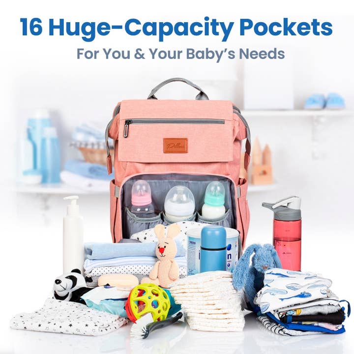 Pillani - Wholesale Diaper Bag - Baby - Pillani Baby Diaper Bag Backpack, Newborn Essentials