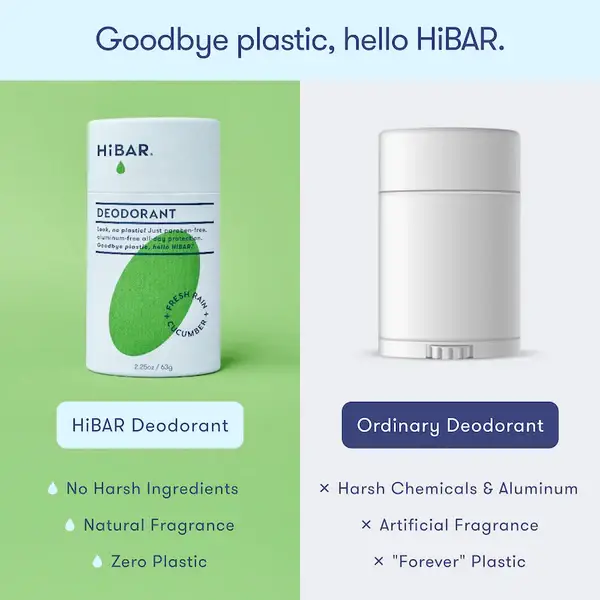 HiBAR - Wholesale Deodorant - Unisex - HiBAR Deodorant Fresh Rain + Cucumber 4
