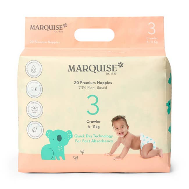 Marquise Crawler Eco Nappies Size 3 (6-11kg) and other Purchase Wholesale diapers size 1. Free Returns & Net 60 Terms on Faire trending on Faire.