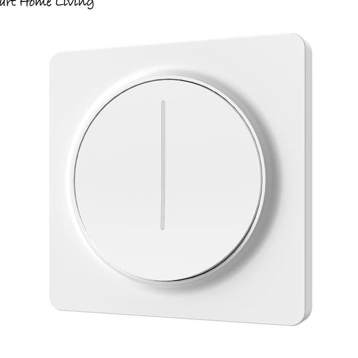 Smart Wi-Fi Dimmable Switch 1 Gang, Smart Dimmable Switch For Led Lights, Compatible With Alexa For Dimming Lights & Bulbs, White for wholesale by ENER-J