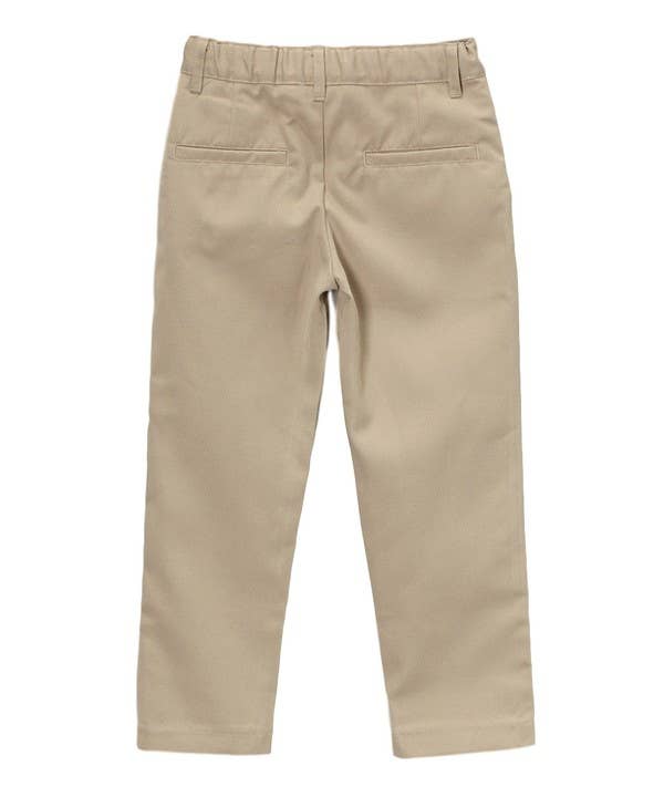 Boy's School Uniform Skinny Fit Pants Khaki for wholesale on Faire1