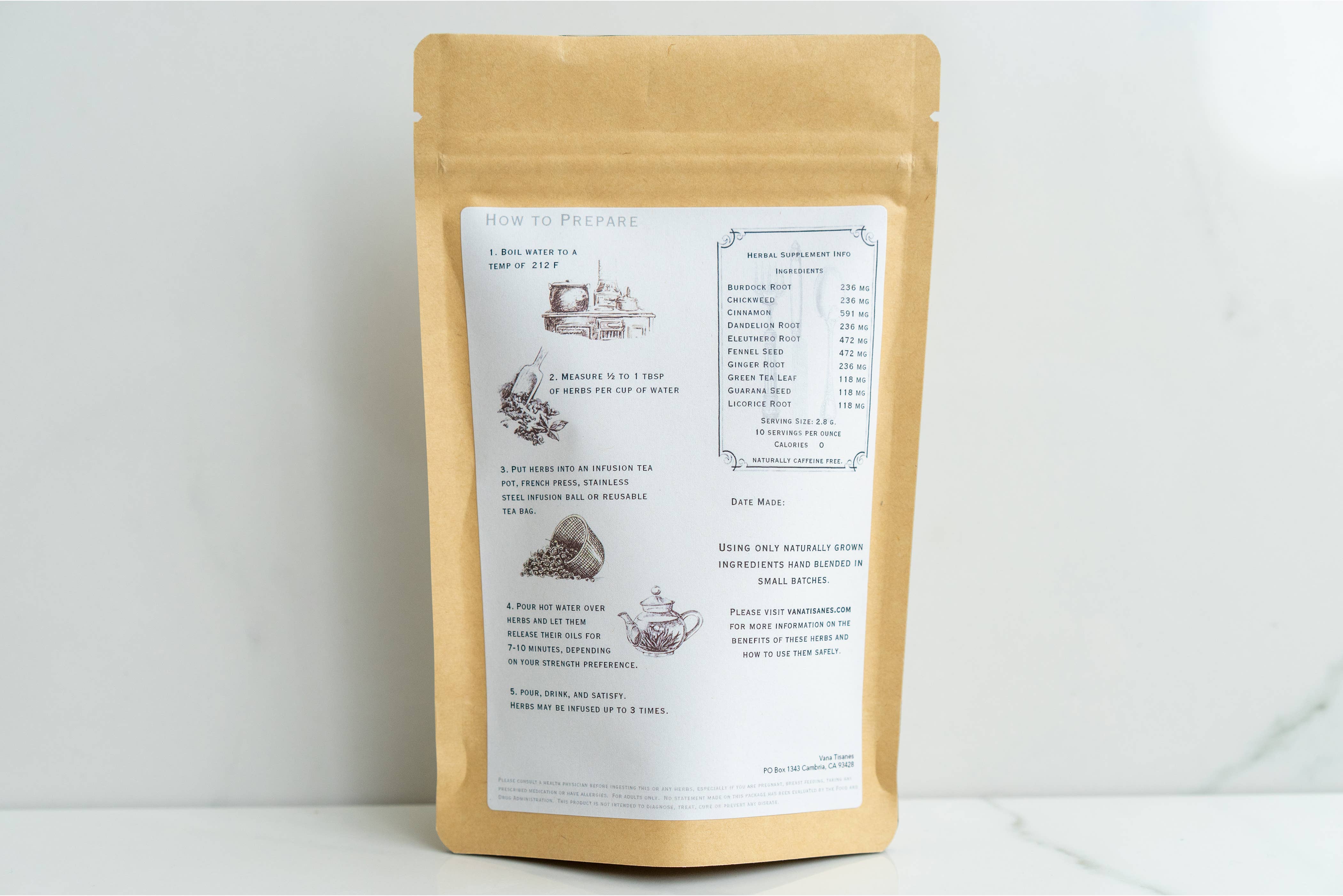 Vana Tisanes - Wholesale Health/Detox Tea - Appetite Herbal Tea2