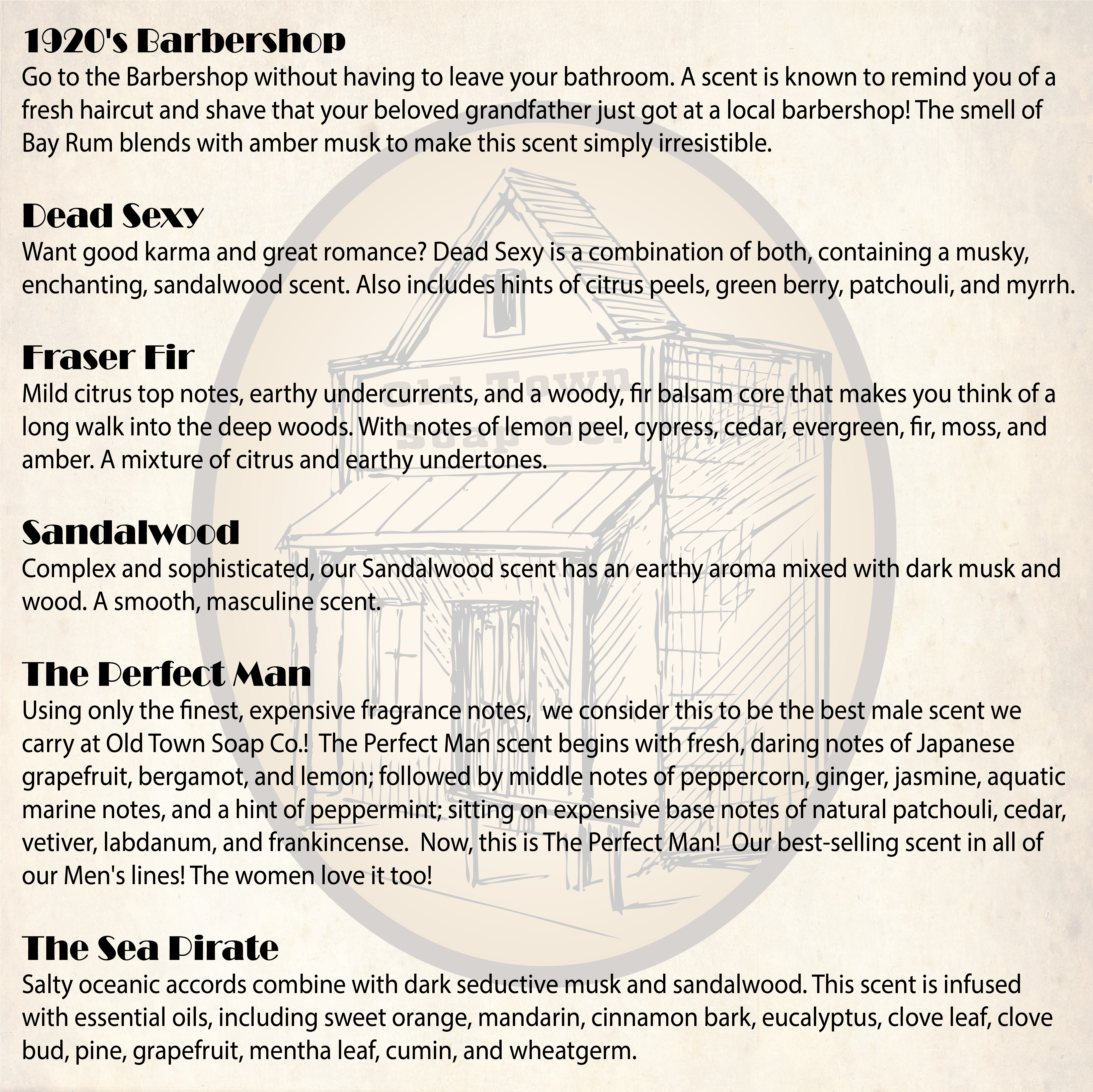 Old Town Soap Co. - Wholesale Beard Styling Product - Conditioning Beard Balm -6 scents. Quality oils & butters1