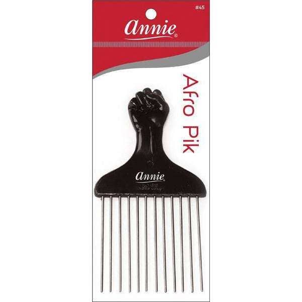 Annie International, Inc. - Wholesale Hair Brush/Comb - Annie Fist Afro Pik Short Black