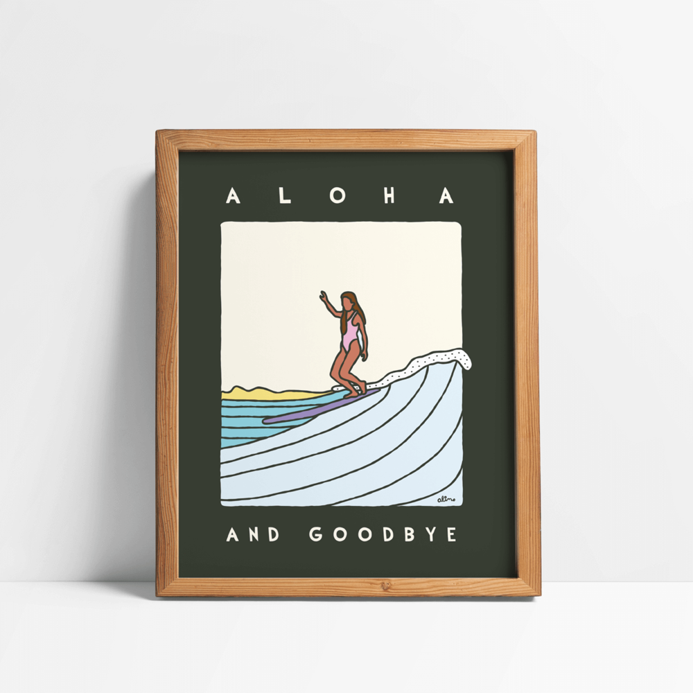 Alimo - Wholesale Art Print - Aloha And Goodbye Art Print0