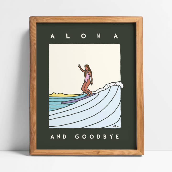 Alimo - Wholesale Art Print - Aloha And Goodbye Art Print0