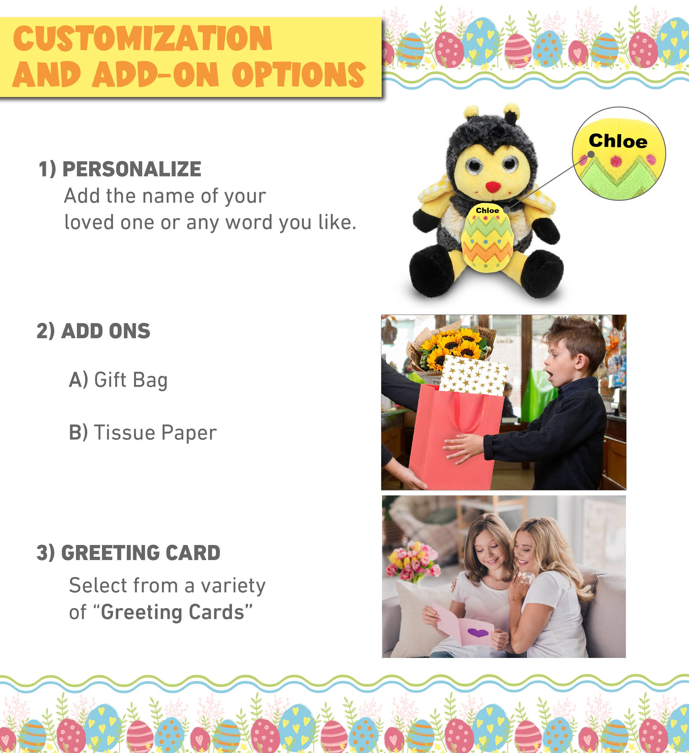 Cota Global – wholesale Fyllda/plyschleksaker - Barn och baby – Plysch Påskägg - Supermjuk Plysch - Sittande Bi1
