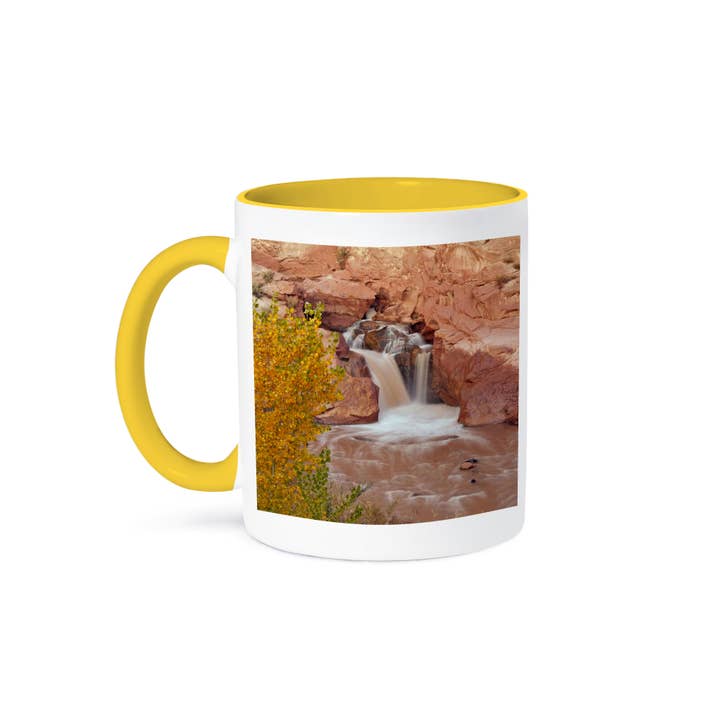 3dRose - Wholesale Coffee Mug - 3dRose, USA, Utah, Capitol Reef, Waterfall, Fremont River - US45 BJY0012 - Jaynes Gallery, Mug