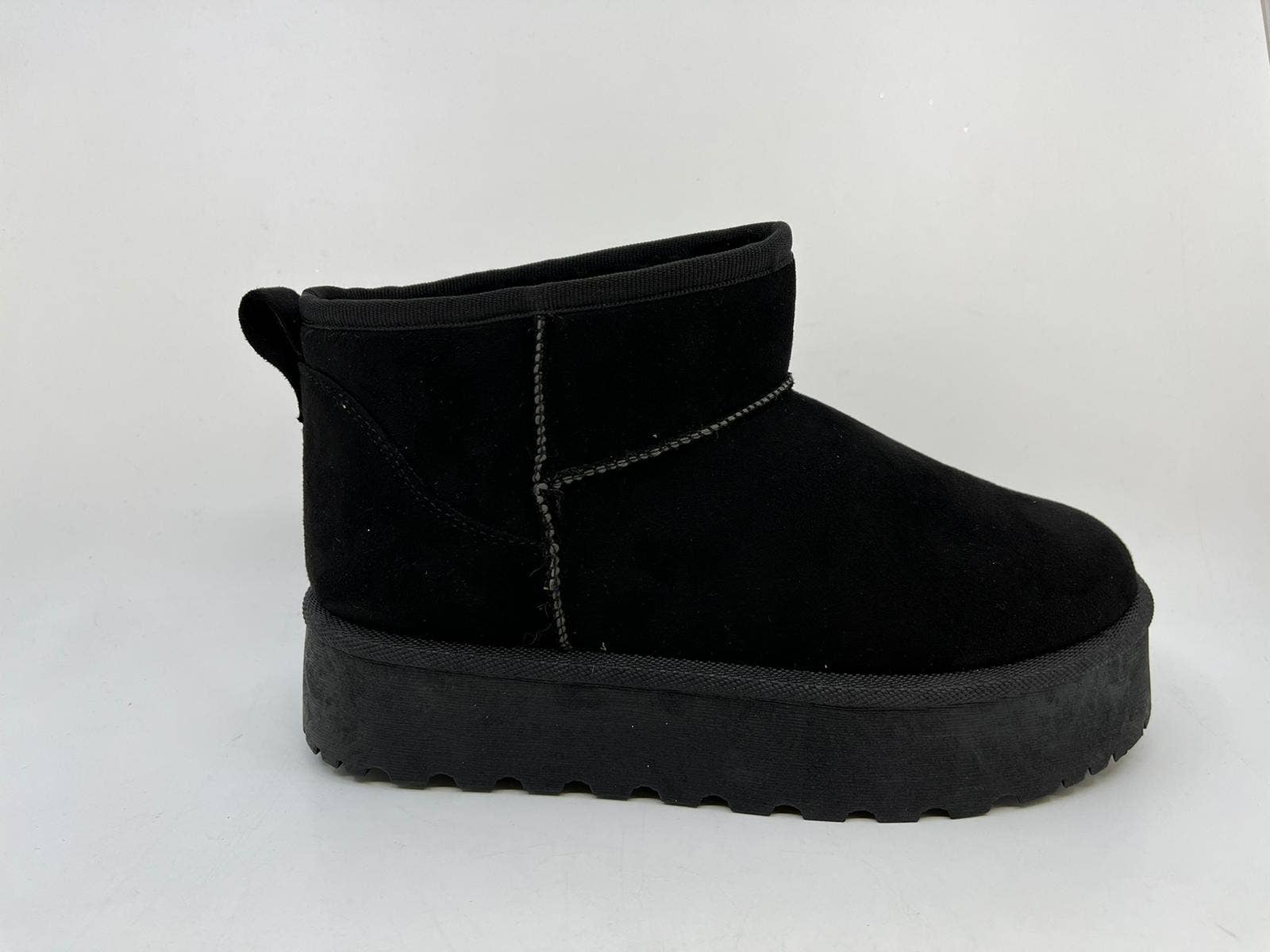 Pazzle - Wholesale Laarsjes - Dames - MOON-01 dames winterlaars met nep bontvoering en satijnen strik0