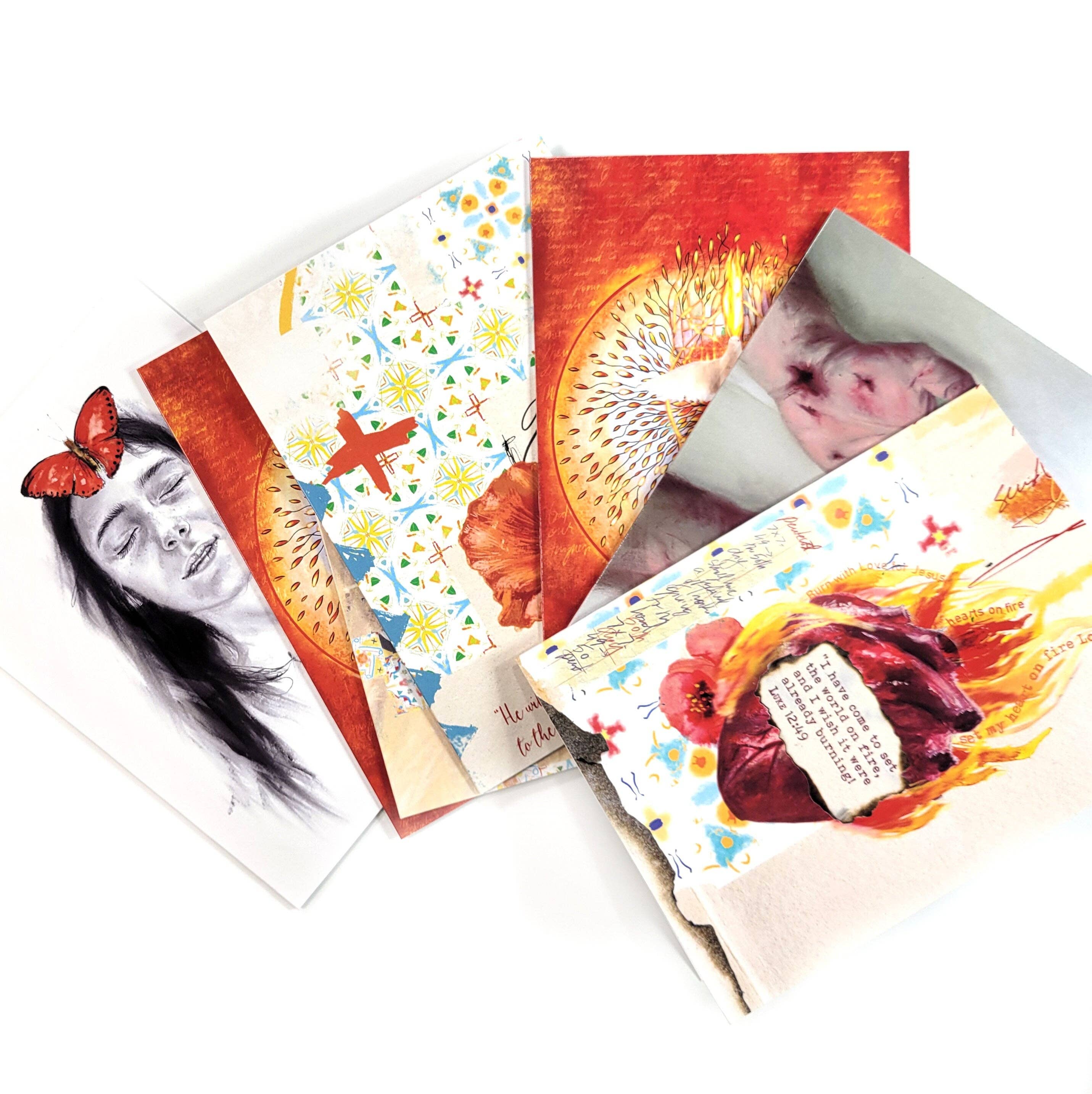 Open Journey - Wholesale Stationery/Notecard Set - Set of 7 faith cards, greeting cards 5x73