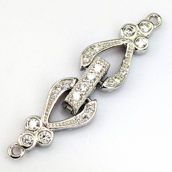 CZ en zilveren armband sluiting voor wholesale door Ping Ping Jewellery