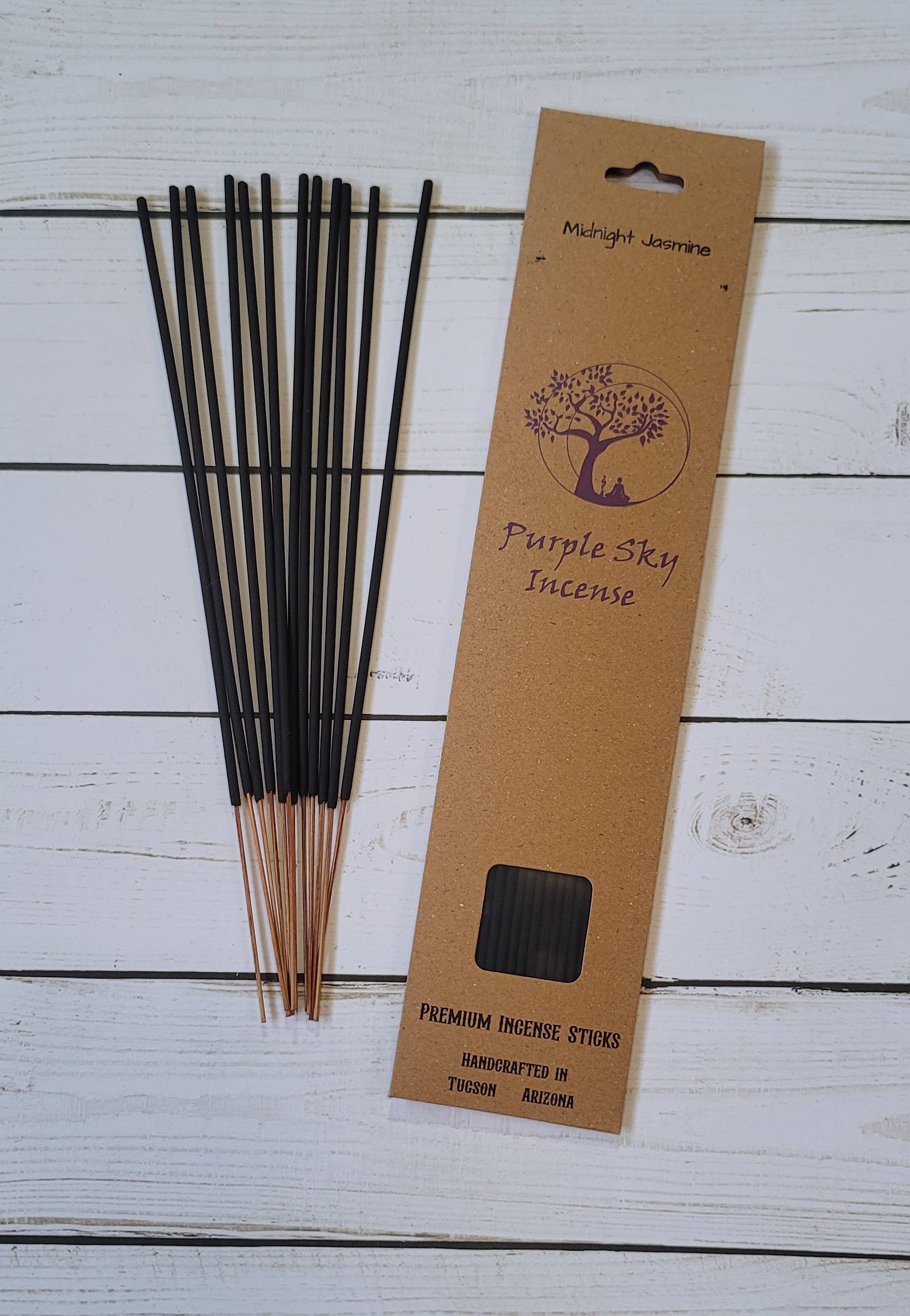 Purple Sky Incense - Wholesale Incense - Midnight Jasmine ~ Natural Incense Sticks ~ 12 Sticks 0