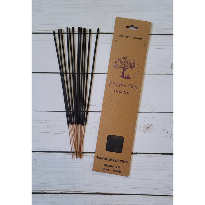 Purple Sky Incense - Wholesale Incense - Midnight Jasmine ~ Natural Incense Sticks ~ 12 Sticks