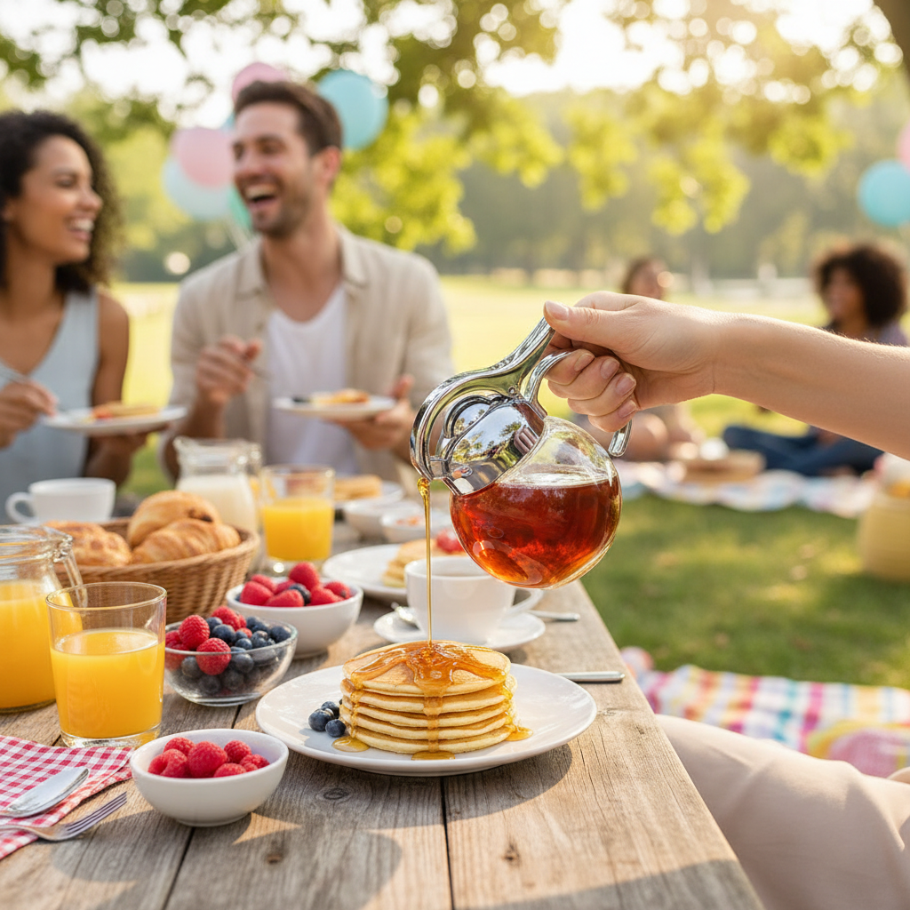 Kadra Kitchenware - Vendita all'ingrosso Dispenser olio/aceto - Millvado - Dispenser rotondo per zucchero/sciroppo in vetro, 10 oz2