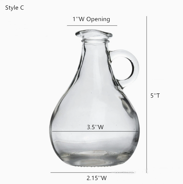 Sweet Home Deco - Wholesale Vase - Glass Bud Vase with Handle,  Mini Glass Flower Pot, Clear2