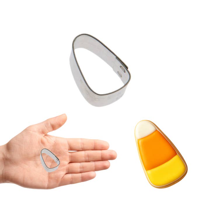 Mini Candy Corn Cookie Cutter 1 In. M128 for wholesale by CookieCutter.com