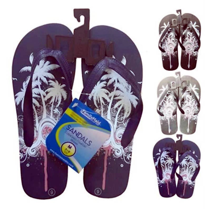 Deluxe Import Trading - Wholesale Flip Flops - Men's - Mens Flip Flops 4 Assorted Sizes - Style 20