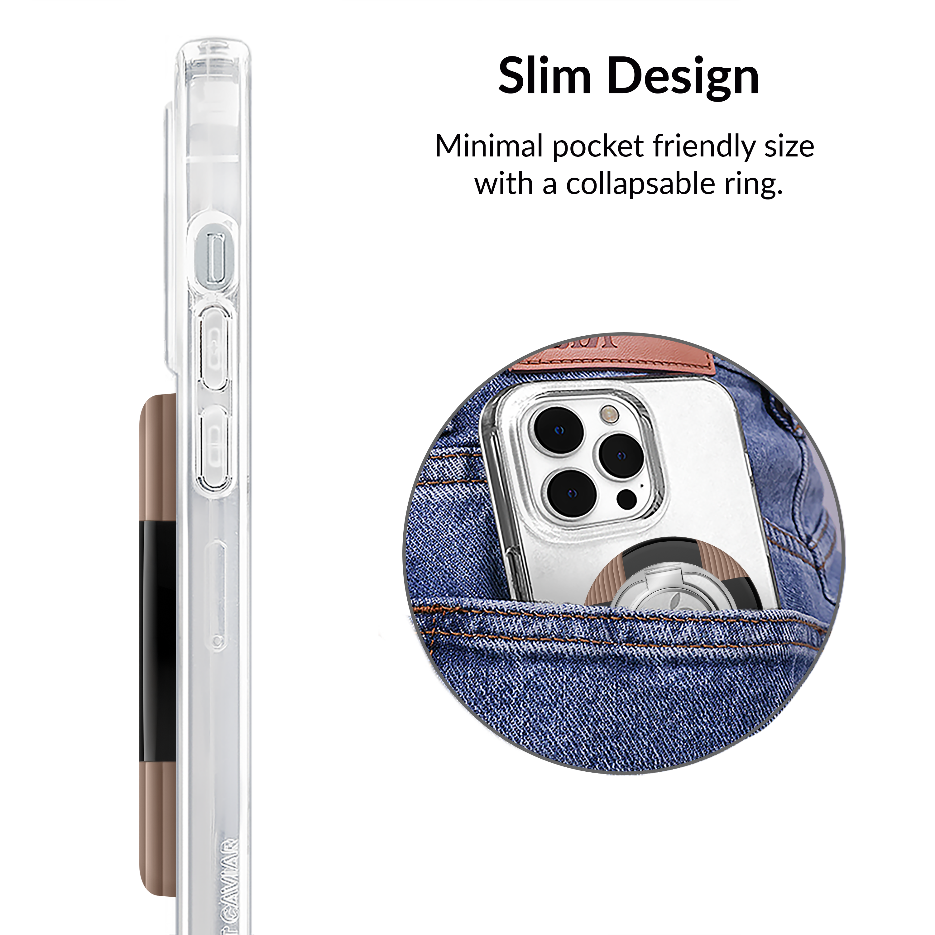 VELVET CAVIAR - Wholesale Phone Grip - Magnetic Phone Ring & Stand - Mocha Vibe Checker3