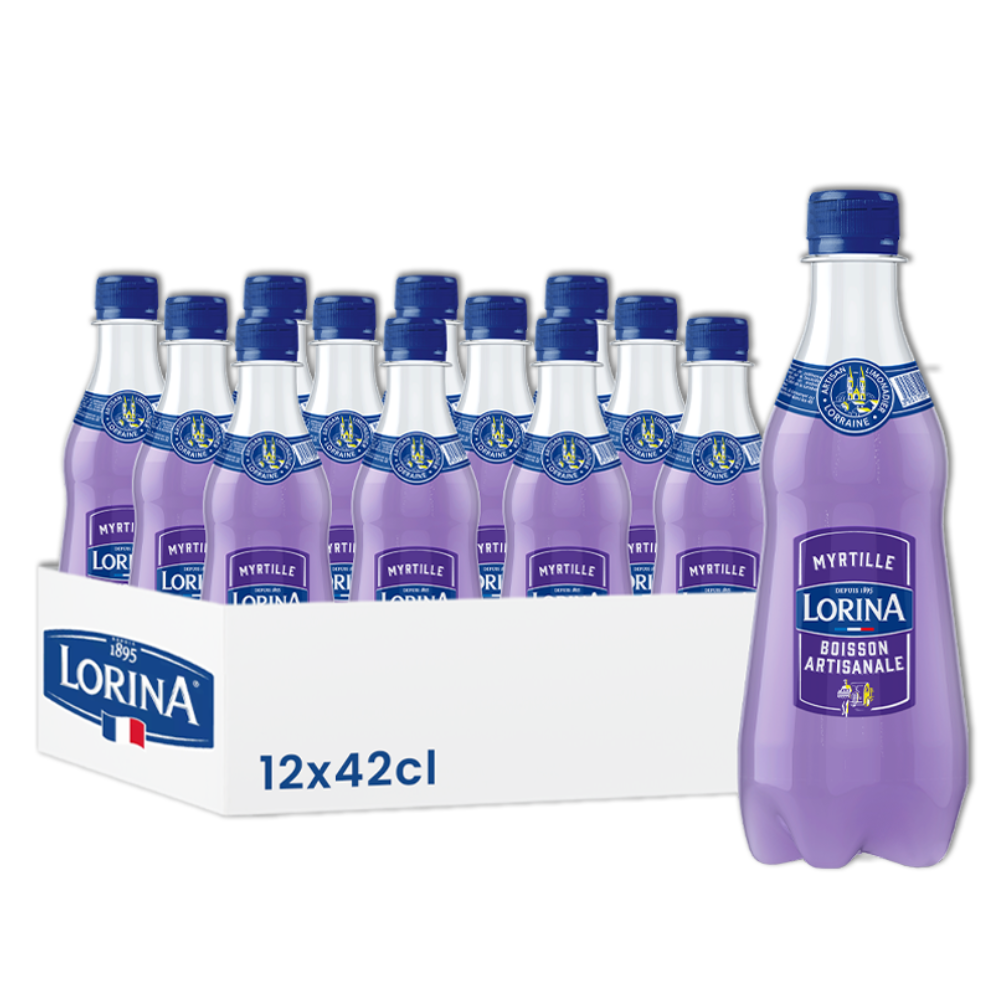 123bonbon – Engroshandel Sodavand/kulsyreholdige drikkevarer – LORINA fransk citronvand med blåbær2