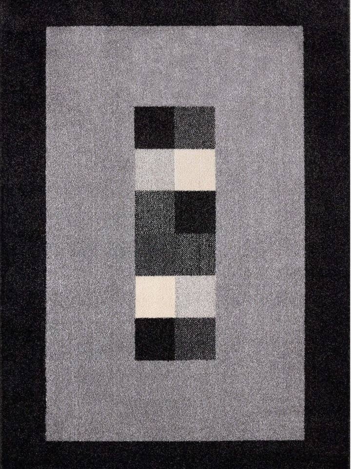 Ephesus Grey Black Rug | 7439GB for wholesale by THE RUGS