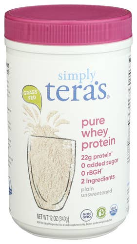 KeHE Distributors, LLC - Vente Poudres protéinées/superaliments - Protéine de lactosérum sans rBGH Simply Tera'S, nature, 12 oz0