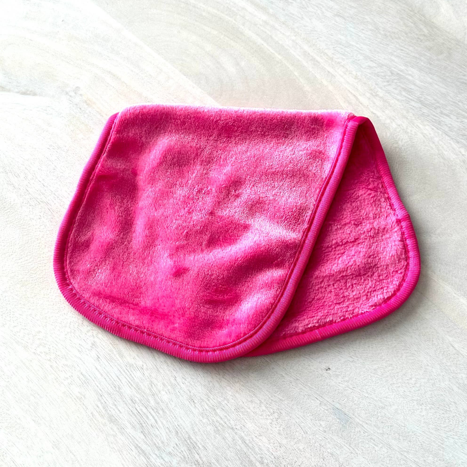 GreenWave - Wholesale Makeup Remover - Softest Makeup Removing Microfiber Eraser Towel Hot Pink3