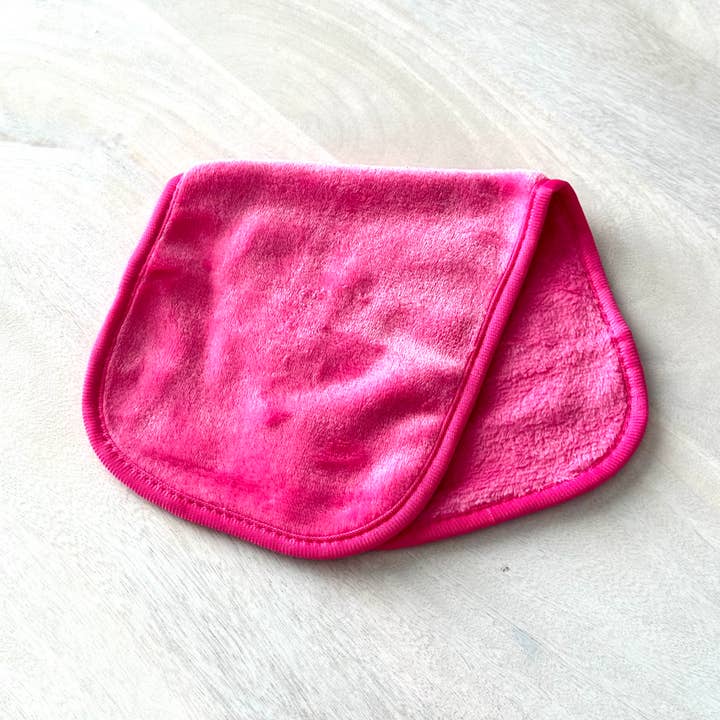 GreenWave - Wholesale Makeup Remover - Softest Makeup Removing Microfiber Eraser Towel Hot Pink3