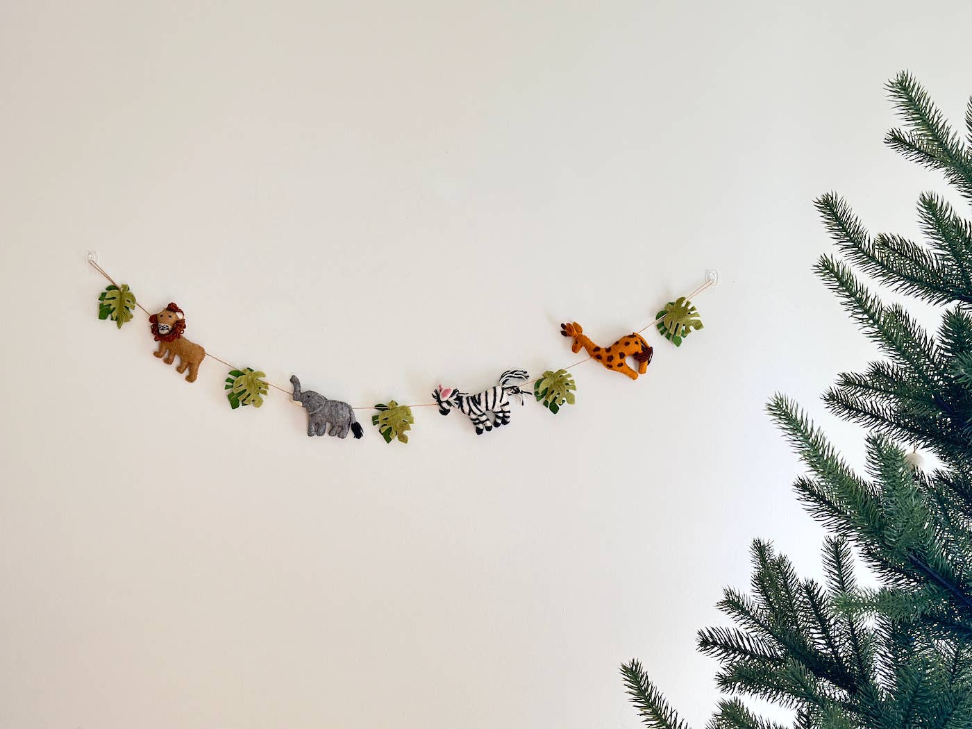 Ganapati - Wholesale Bunting/Garland - Felt Safari Animal Garland2