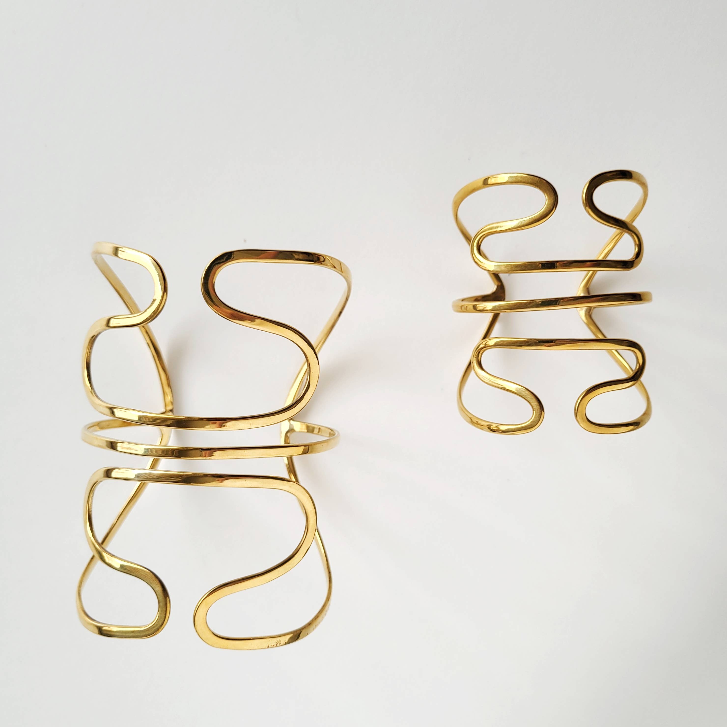 Bisjoux – wholesale Manschettarmband – Bisjoux stor armring i mässing för överarmen14