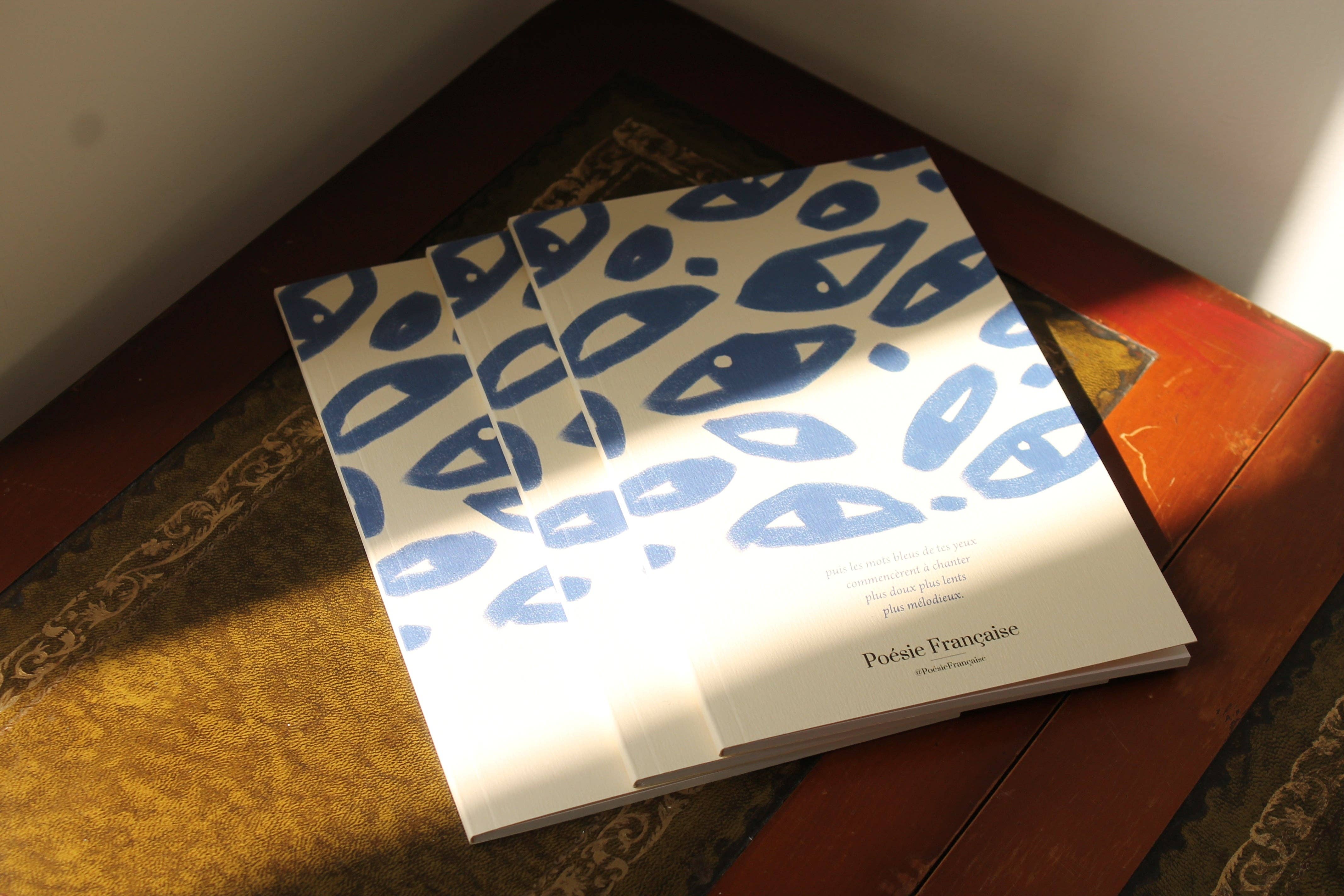 Poesie Française - Wholesale Notebook - Gradebook The Blue Words0