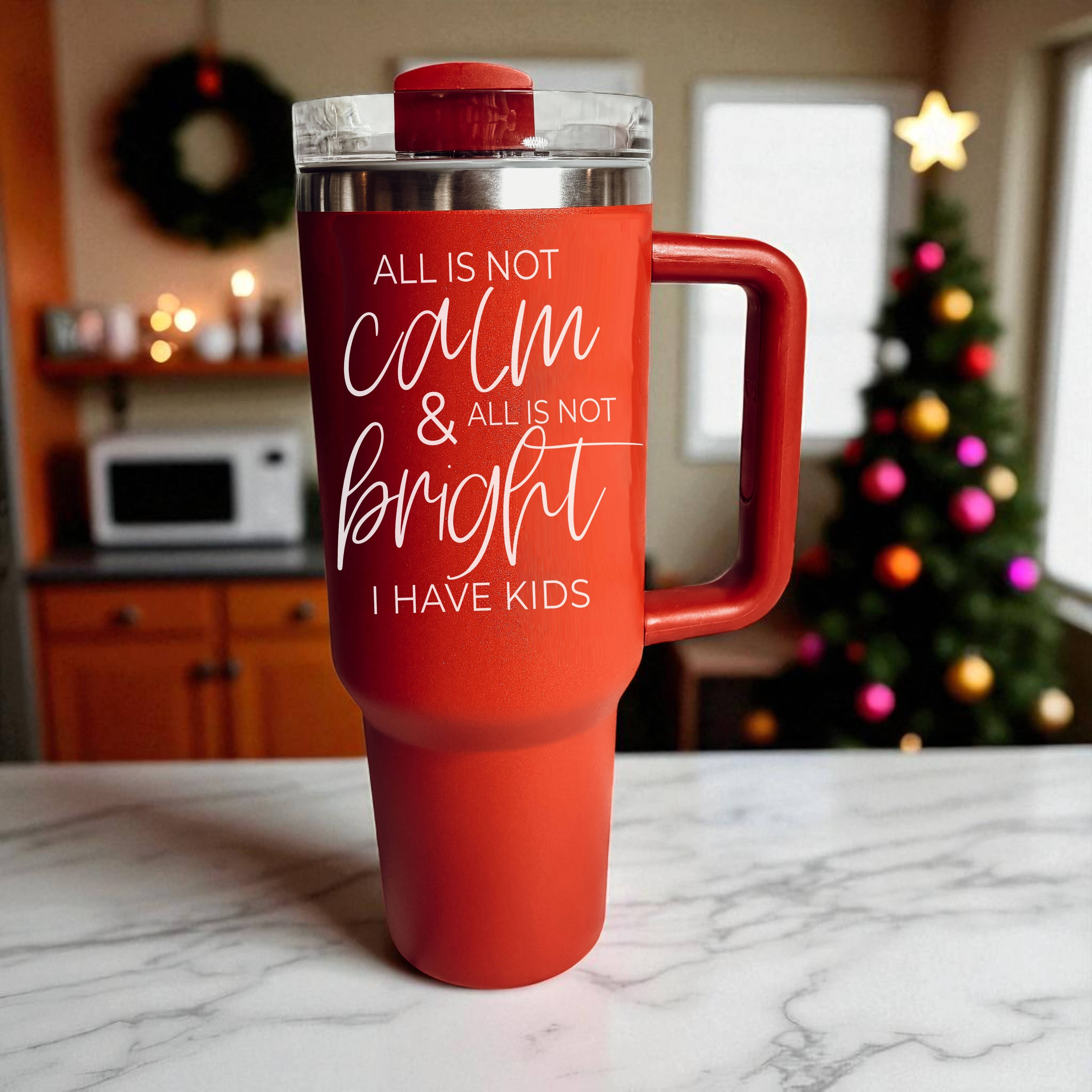 Gia Roma - Wholesale Insulated Mug/Tumbler - Funny Christmas Coffee Mugs, Red Holiday Tumblers With Straw77