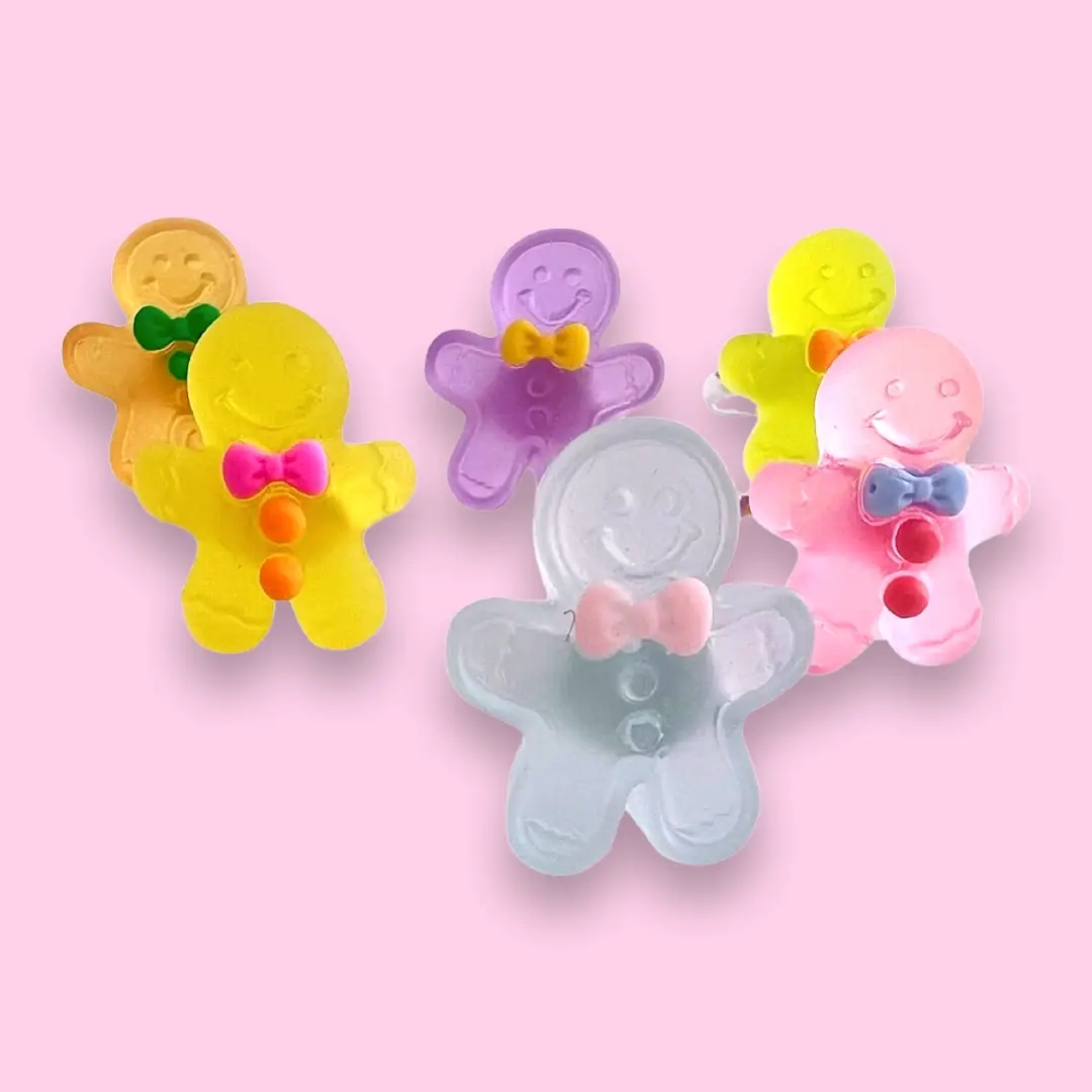 Pop Cutie Accessories & Gifts - Europe – wholesale Earrings – Kids – Jelly Gingerbread  Kids Ring - Stocking Stuffer Christmas 0